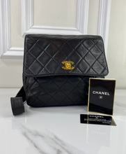 CHANEL VINTAGE QUILTED CC FLAP LAMBSKIN BACKPACK