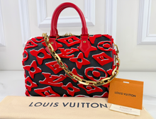 LOUIS VUITTON SPEEDY 25 BANDOULIERE URS FISCHER TUFTED MONOGRAM LIMITED EDITION