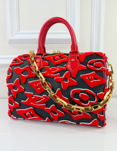 LOUIS VUITTON SPEEDY 25 BANDOULIERE URS FISCHER TUFTED MONOGRAM LIMITED EDITION