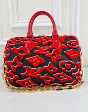 LOUIS VUITTON SPEEDY 25 BANDOULIERE URS FISCHER TUFTED MONOGRAM LIMITED EDITION