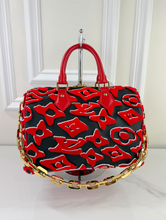 LOUIS VUITTON SPEEDY 25 BANDOULIERE URS FISCHER TUFTED MONOGRAM LIMITED EDITION