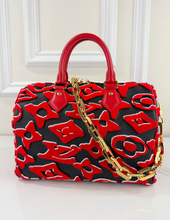 LOUIS VUITTON SPEEDY 25 BANDOULIERE URS FISCHER TUFTED MONOGRAM LIMITED EDITION