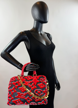 LOUIS VUITTON SPEEDY 25 BANDOULIERE URS FISCHER TUFTED MONOGRAM LIMITED EDITION