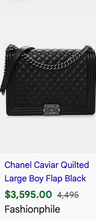 CHANEL BOY LARGE QUILTED LAMBSKIN