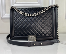 CHANEL BOY LARGE QUILTED LAMBSKIN