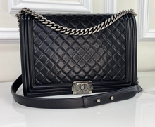 CHANEL BOY LARGE QUILTED LAMBSKIN