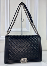 CHANEL BOY LARGE QUILTED LAMBSKIN