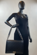 CHANEL BOY LARGE QUILTED LAMBSKIN