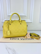 LOUIS VUITTON SPEEDY 25 BANDOULIERE EMPREINTE YELLOW
