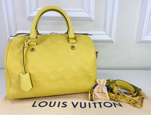LOUIS VUITTON SPEEDY 25 BANDOULIERE EMPREINTE YELLOW
