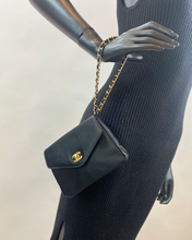 CHANEL VINTGAE MINI SATIN FLAP CLUTCH