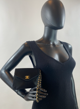 CHANEL VINTGAE MINI SATIN FLAP CLUTCH
