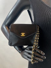 CHANEL VINTGAE MINI SATIN FLAP CLUTCH