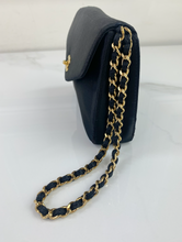 CHANEL VINTGAE MINI SATIN FLAP CLUTCH