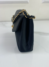 CHANEL VINTGAE MINI SATIN FLAP CLUTCH
