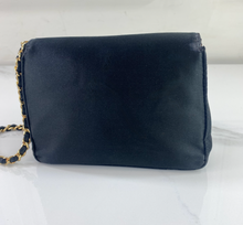 CHANEL VINTGAE MINI SATIN FLAP CLUTCH