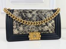 CHANEL METALLIC CRUMPLED GOATSKIN MEDIUM BOY FLAP LIMITED EDITION
