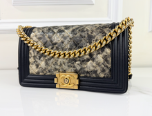 CHANEL METALLIC CRUMPLED GOATSKIN MEDIUM BOY FLAP LIMITED EDITION
