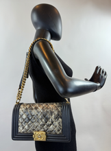 CHANEL METALLIC CRUMPLED GOATSKIN MEDIUM BOY FLAP LIMITED EDITION