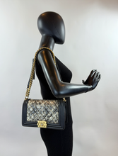 CHANEL METALLIC CRUMPLED GOATSKIN MEDIUM BOY FLAP LIMITED EDITION