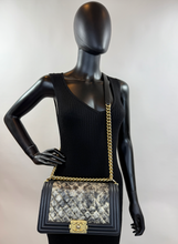 CHANEL METALLIC CRUMPLED GOATSKIN MEDIUM BOY FLAP LIMITED EDITION