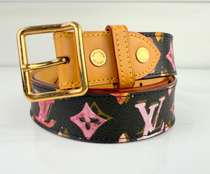 LOUIS VUITTON BELT WATERCOLOR LIMITED EDITION