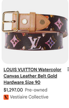LOUIS VUITTON BELT WATERCOLOR LIMITED EDITION