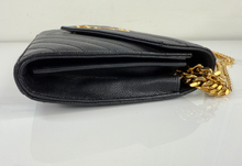 YSL MATELASSE FLAP ENVELOPE CROSSBODY IN BLACK