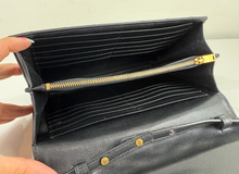 YSL MATELASSE FLAP ENVELOPE CROSSBODY IN BLACK