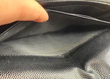 YSL MATELASSE FLAP ENVELOPE CROSSBODY IN BLACK