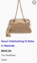 GUCCI SOHO CHAIN SHOULDER BAG IN NEUTRAL