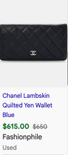 CHANEL QUILTED YEN FLAP  WALLET