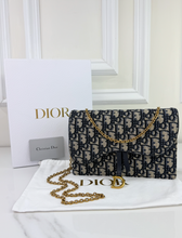 DIOR OBLIQUE MEDIUM SADDLE POUCH WITH CHAIN