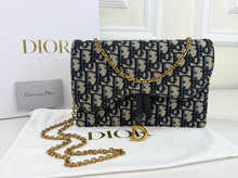 DIOR OBLIQUE MEDIUM SADDLE POUCH WITH CHAIN