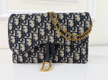 DIOR OBLIQUE MEDIUM SADDLE POUCH WITH CHAIN