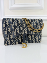 DIOR OBLIQUE MEDIUM SADDLE POUCH WITH CHAIN
