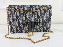 DIOR OBLIQUE MEDIUM SADDLE POUCH WITH CHAIN