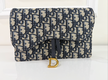 DIOR OBLIQUE MEDIUM SADDLE POUCH WITH CHAIN