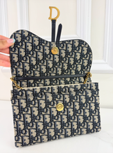 DIOR OBLIQUE MEDIUM SADDLE POUCH WITH CHAIN