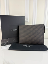 YSL CLASSIC TOILE TOILETRY BAG