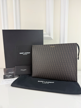YSL CLASSIC TOILE TOILETRY BAG