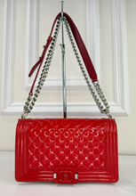 CHANEL BOY PLEXIGLASS MEDIUM FLAP RED LIMITED EDITION