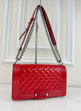 CHANEL BOY PLEXIGLASS MEDIUM FLAP RED LIMITED EDITION