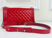 CHANEL BOY PLEXIGLASS MEDIUM FLAP RED LIMITED EDITION