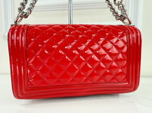 CHANEL BOY PLEXIGLASS MEDIUM FLAP RED LIMITED EDITION