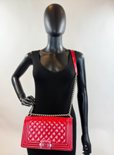CHANEL BOY PLEXIGLASS MEDIUM FLAP RED LIMITED EDITION