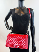 CHANEL BOY PLEXIGLASS MEDIUM FLAP RED LIMITED EDITION