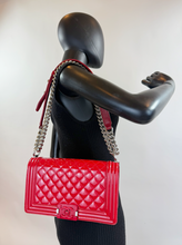 CHANEL BOY PLEXIGLASS MEDIUM FLAP RED LIMITED EDITION
