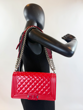 CHANEL BOY PLEXIGLASS MEDIUM FLAP RED LIMITED EDITION