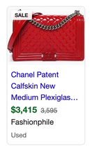 CHANEL BOY PLEXIGLASS MEDIUM FLAP RED LIMITED EDITION